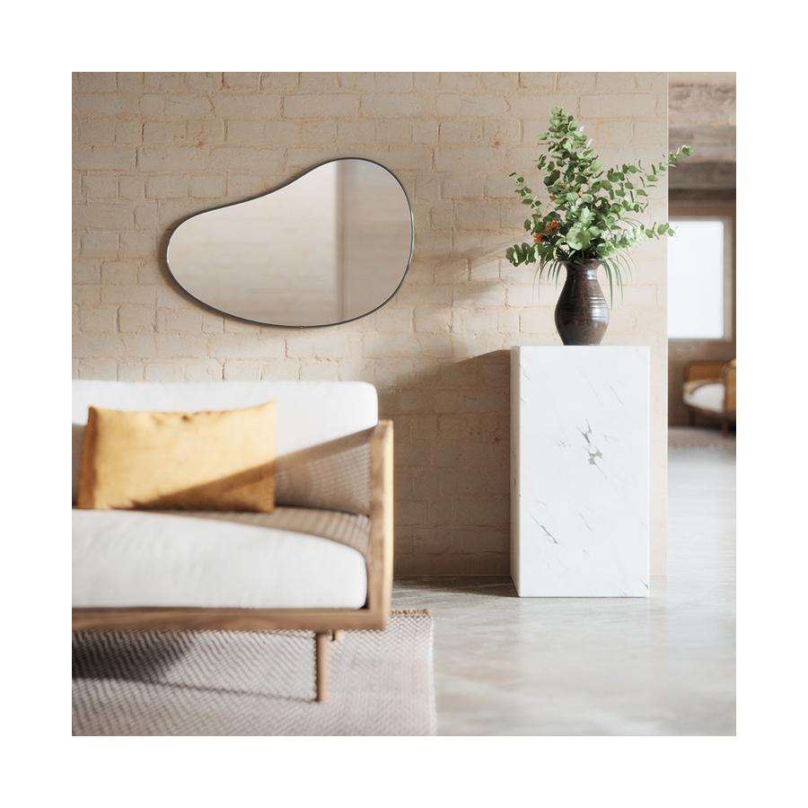 Umbra Hubba Pebble Mirror (92 x 61cm) Metallic Titanium Metallic Titanium