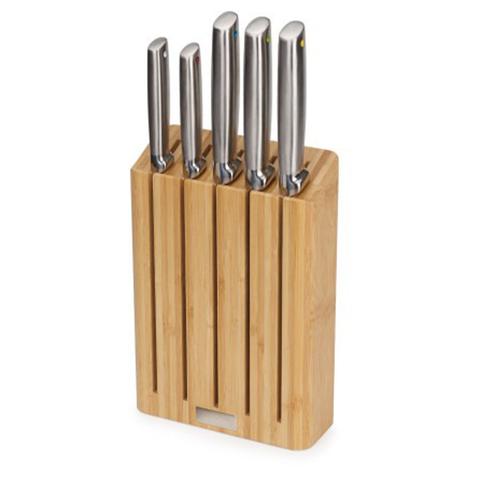 Joseph Joseph Elevate Steel Knives Bamboo 5-Piece Set Bamboo