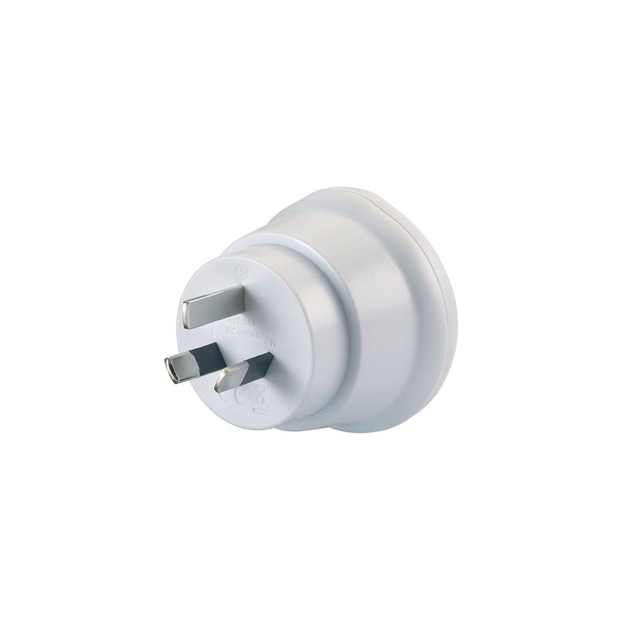 Go Travel Europe to NZ & AUS Travel Adapter White White