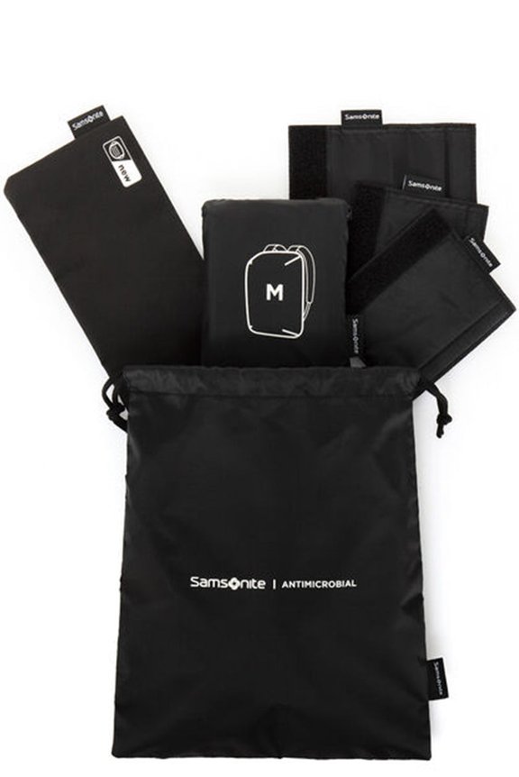 Samsonite Antimicrobial Drawstring Bag Travel Set Black