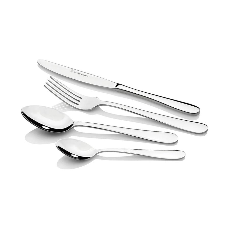 Stanley Rogers Albany 24 Piece Cutlery Set Stainless Steel Stainless Steel