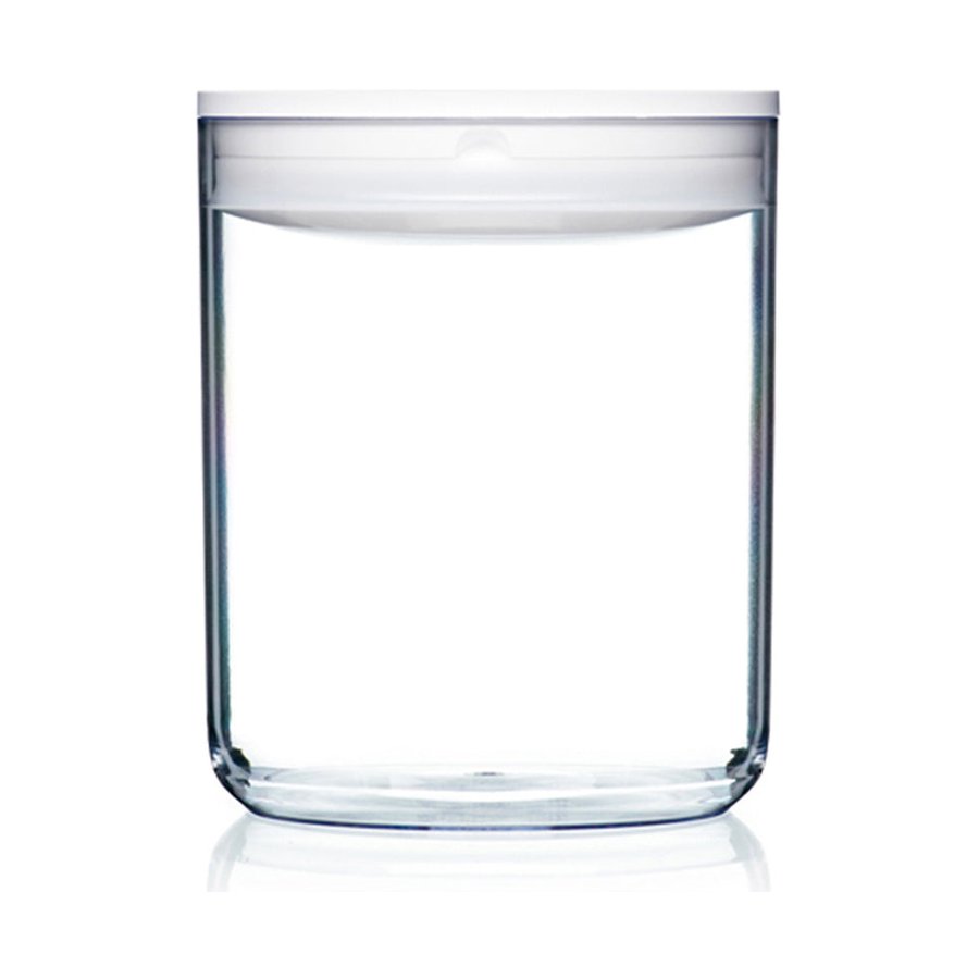 ClickClack Pantry Round 3.2L Storage Container White White
