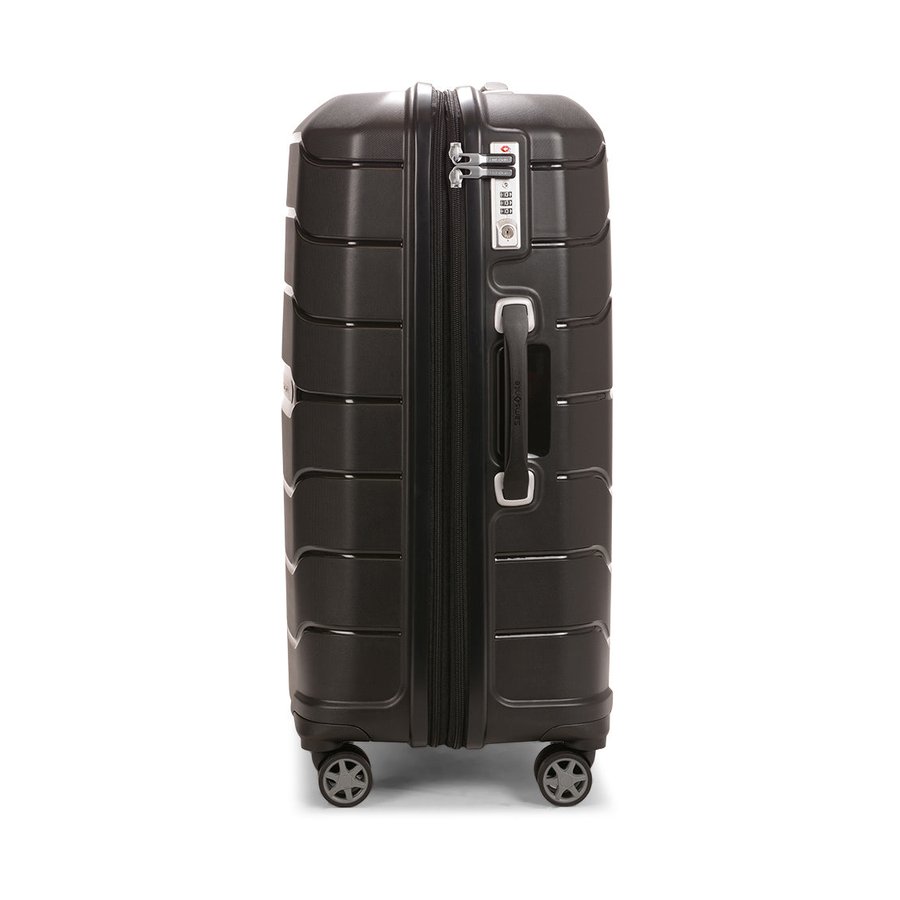 Samsonite Oc2lite 68cm Hardside Checked Suitcase Black Black