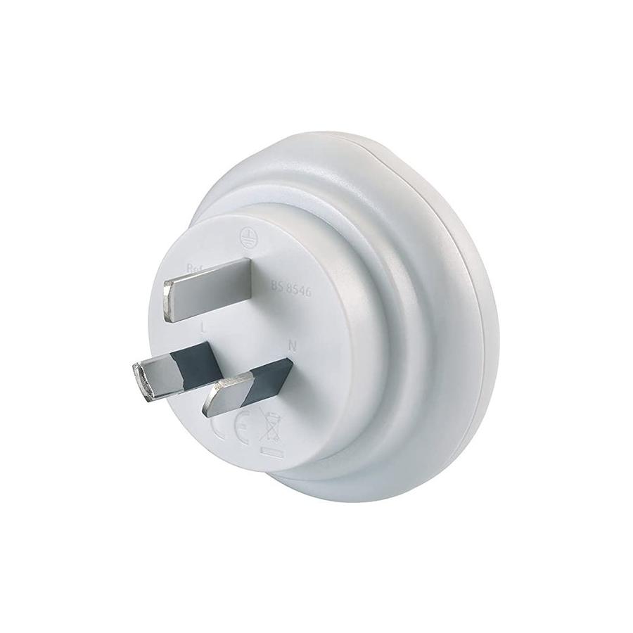 Go Travel UK to AUS & China Travel Adapter White White
