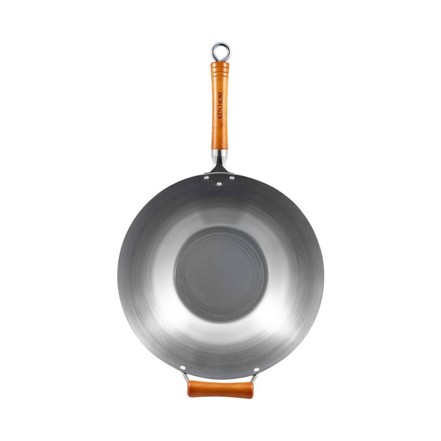 Ken Hom 36cm Carbon Steel Wok Grey Grey