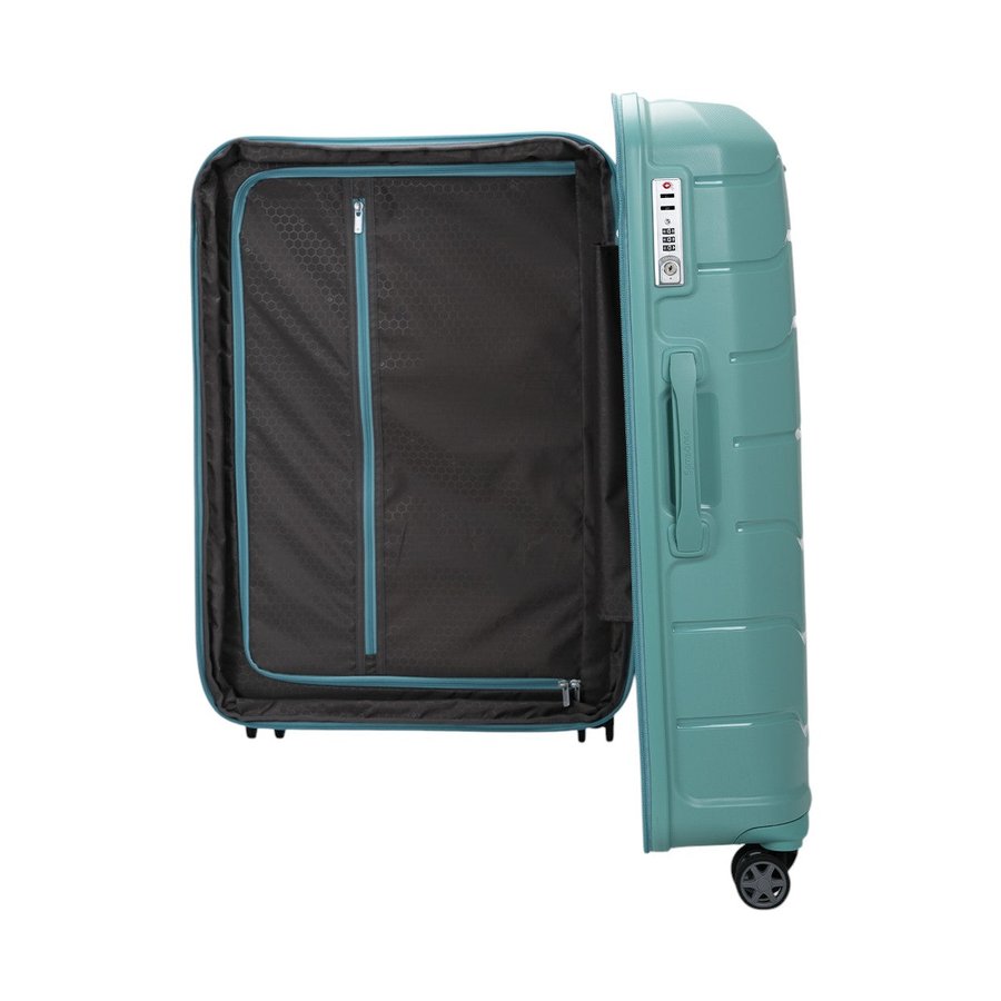 Samsonite Oc2lite 75cm Hardside Checked Suitcase Aqua Aqua