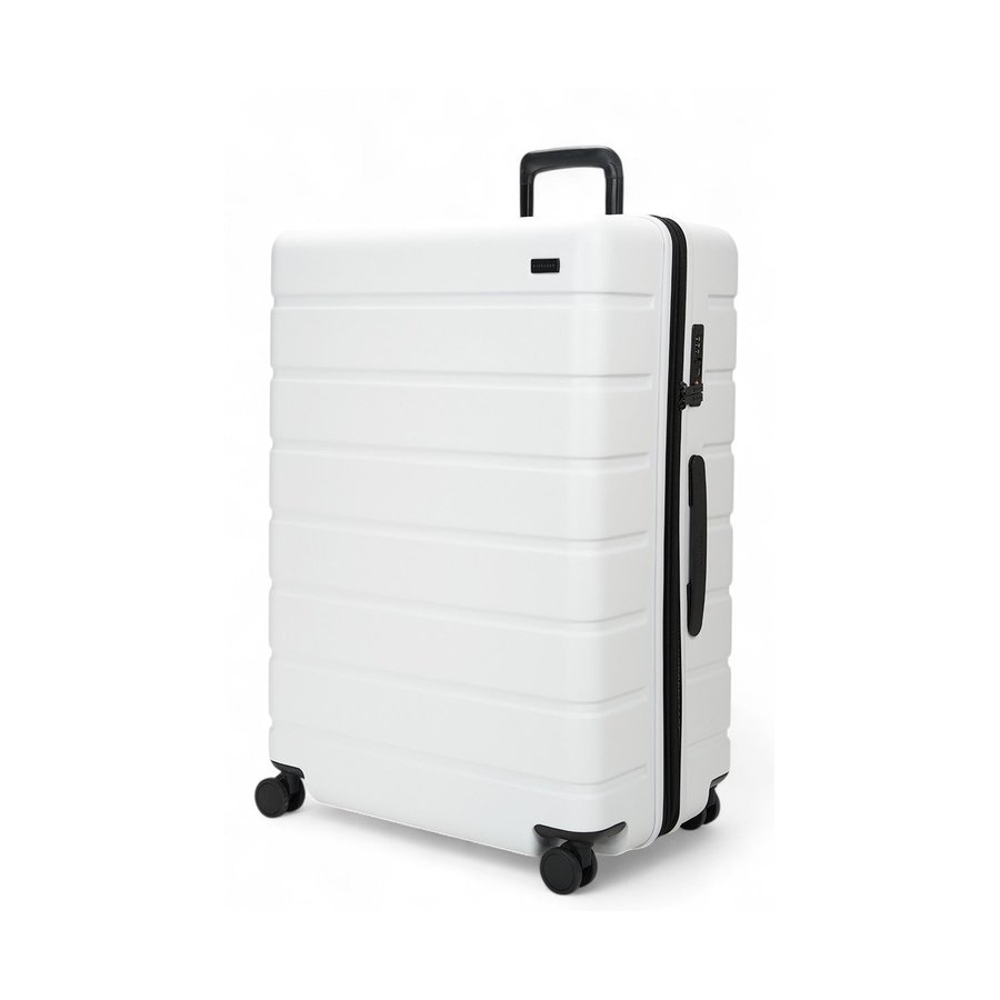 Explorer Arlo Pro 75cm Hardside Expandable Checked Suitcase White White