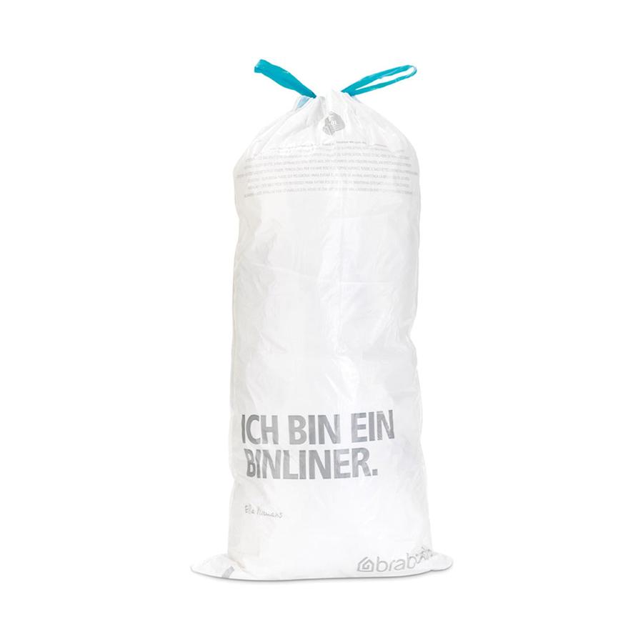 Brabantia PerfectFit Bags Code F (20L) Slimline Pack of 20 White White