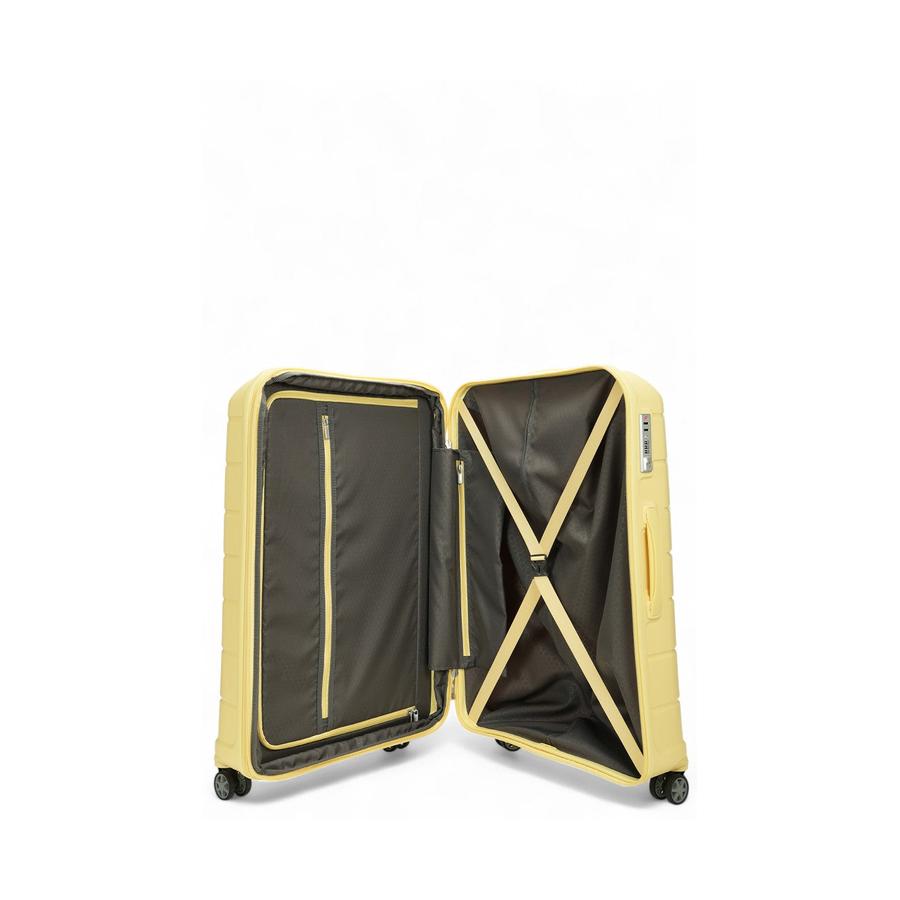 Samsonite Oc2lite 75cm Hardside Checked Suitcase Lemonade Lemonade