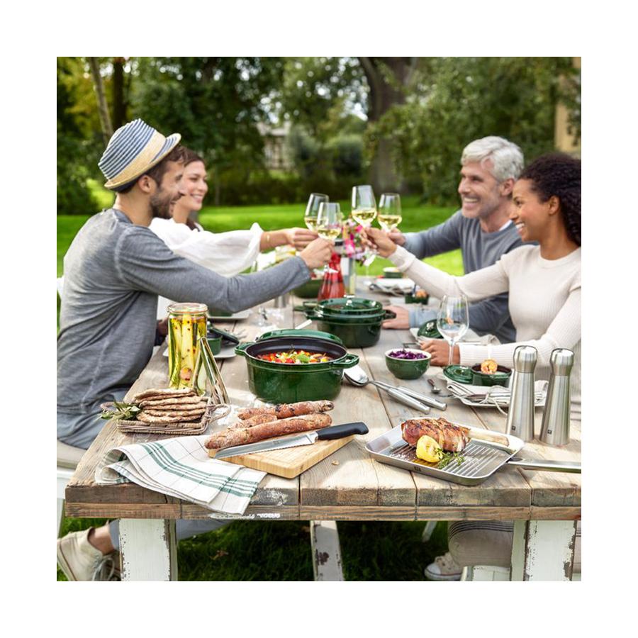 Staub 24cm (3.8L) Round Cocotte Basil Green Basil Green