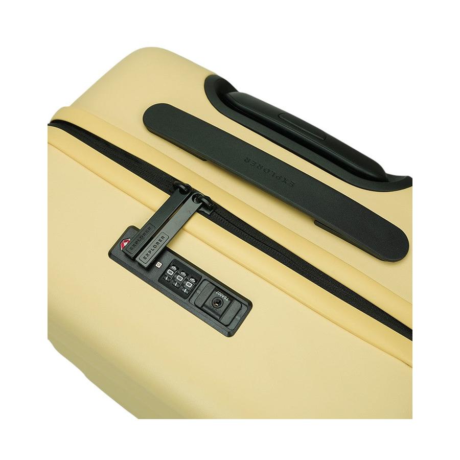 Explorer Luna-Air 55cm Front Access Hardside Carry-On Suitcase Pina Colada Pina Colada