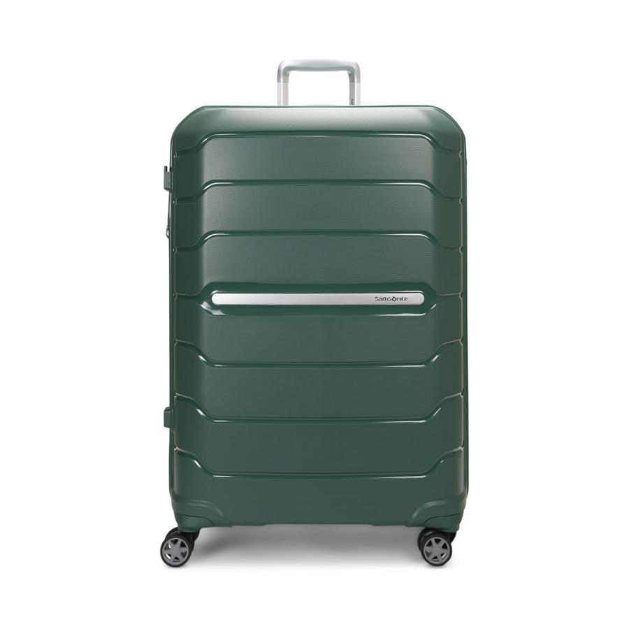 Samsonite Oc2lite 75cm Hardside Checked Suitcase Hunter Green Hunter Green