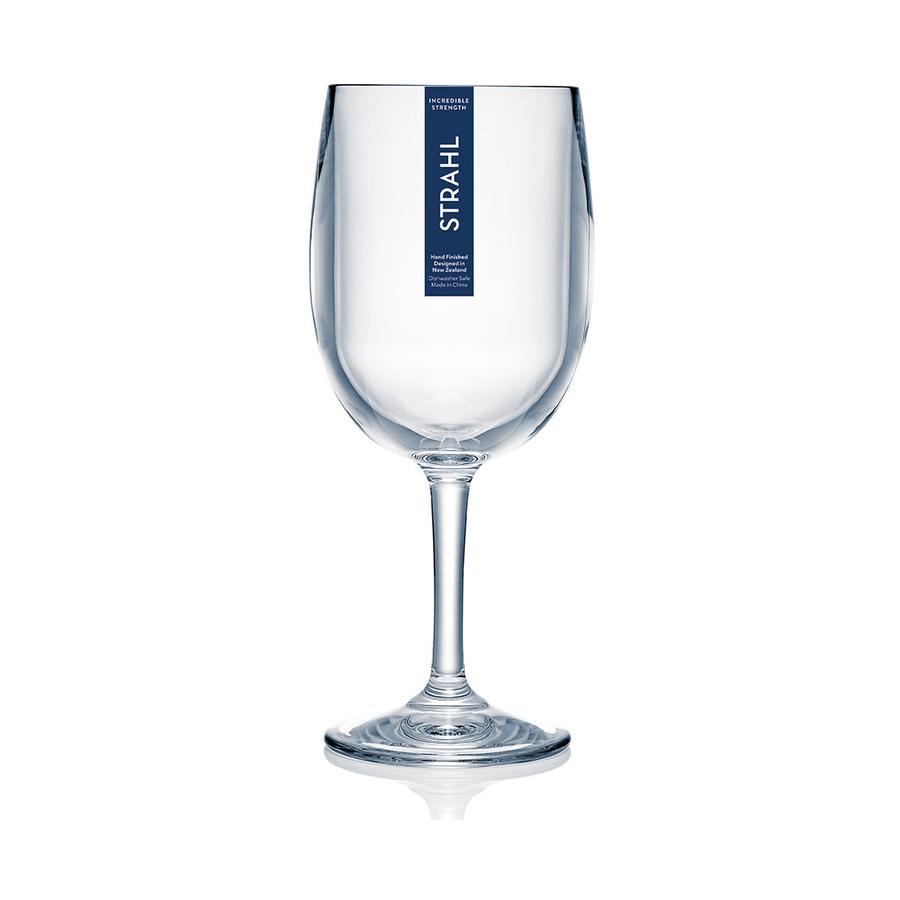 Strahl Design+ 384ml Plastic Wine Glass Set of 4 Clear Clear