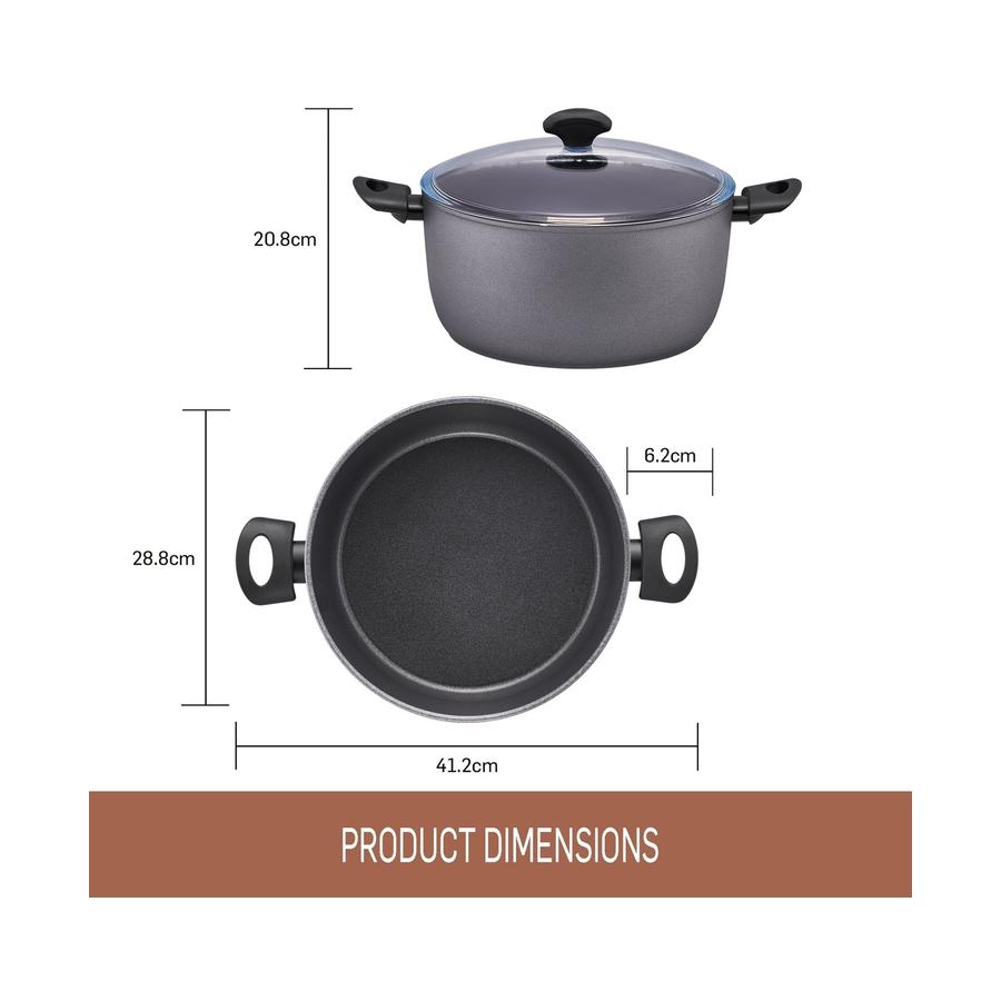 Essteele Per Benessere Covered Casserole 28cm/7.7L Grey Grey