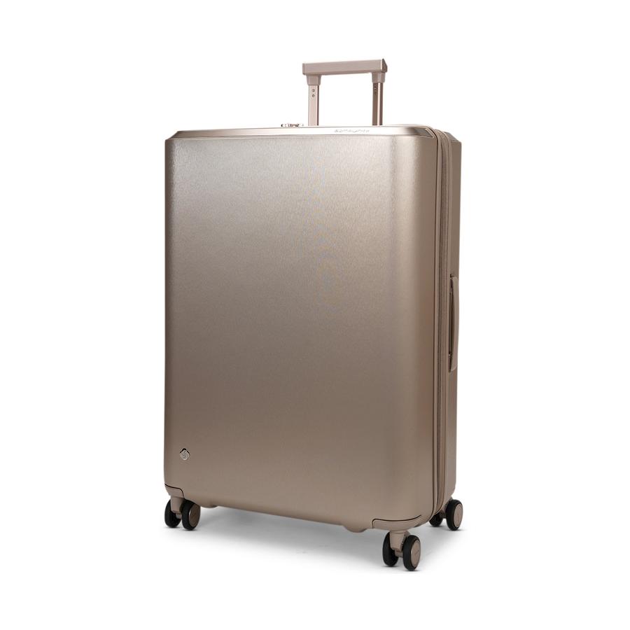 Samsonite Evoa Z 75cm Hardside Checked Suitcase Ivory Gold Ivory Gold