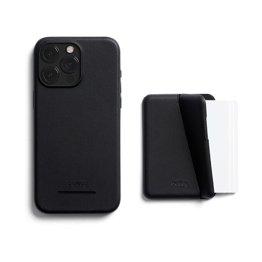 Bellroy iPhone 15 Pro Max Mod Phone Case + Wallet (With Button Add-On) Black Black