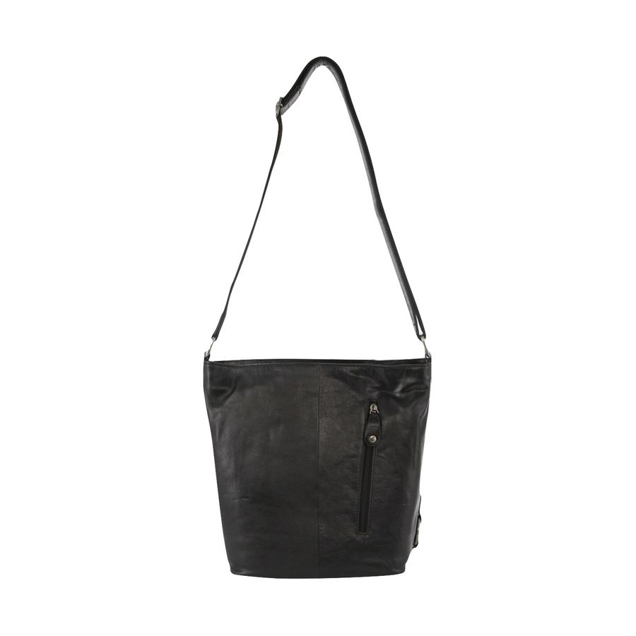 Milleni Taylor Women's Leather Crossbody Bag Black Black