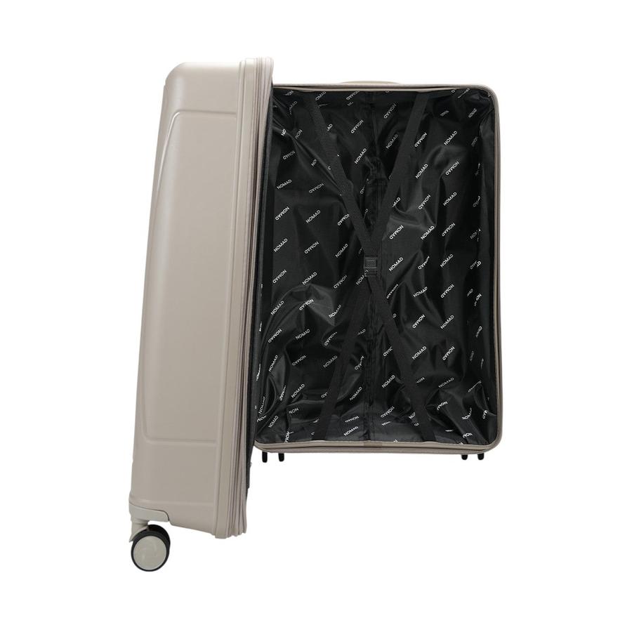 Nomad Quest 75cm Hardside Checked Suitcase Beige Beige