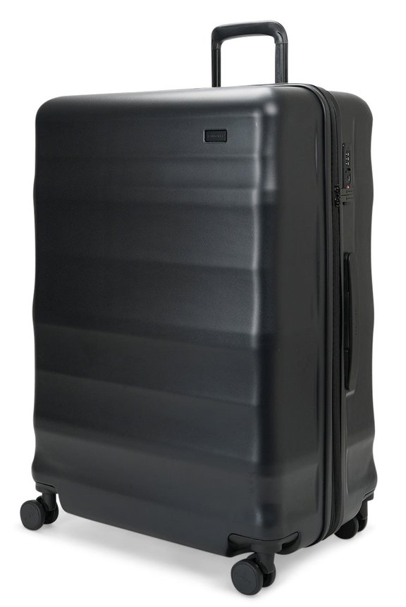 Explorer Luna-Air 74cm Hardside Checked Suitcase Black