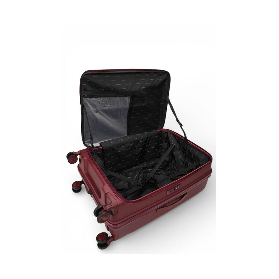 Caselite Venture 57cm & 76cm Top Open Hardside Luggage Set Dark Red Dark Red