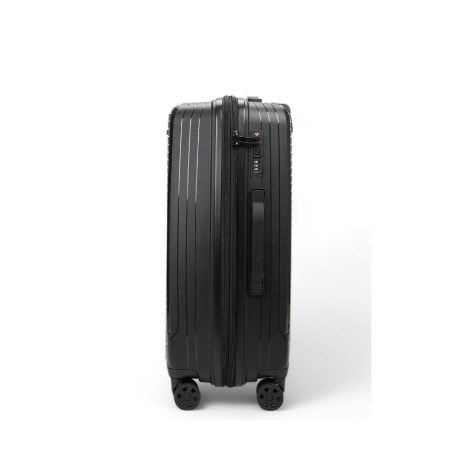Nomad Venture 65cm Hardside Checked Suitcase Black Black