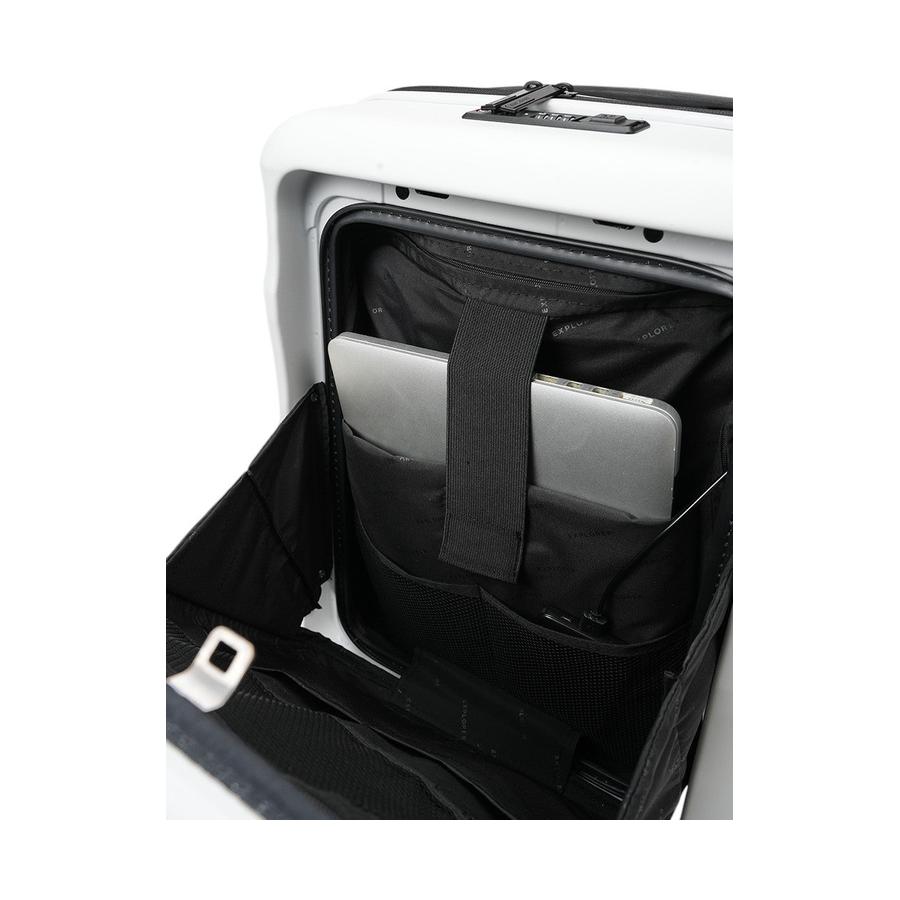 Explorer Luna-Air 55cm Front Access Hardside Carry-On Suitcase White White