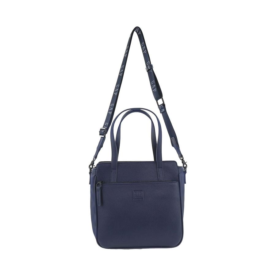 Gap Camilla Ladies Vegan Leather Mini Tote Crossbody Bag Navy Navy