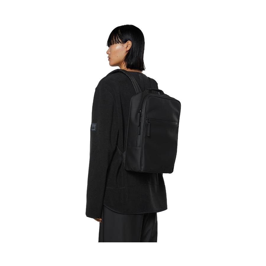 Rains Book Backpack Black Black