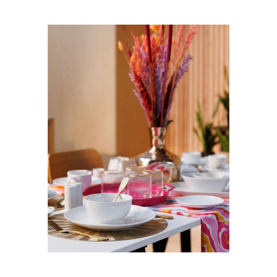 Mikasa Chalk 12-Piece Porcelain Dinner Set White White