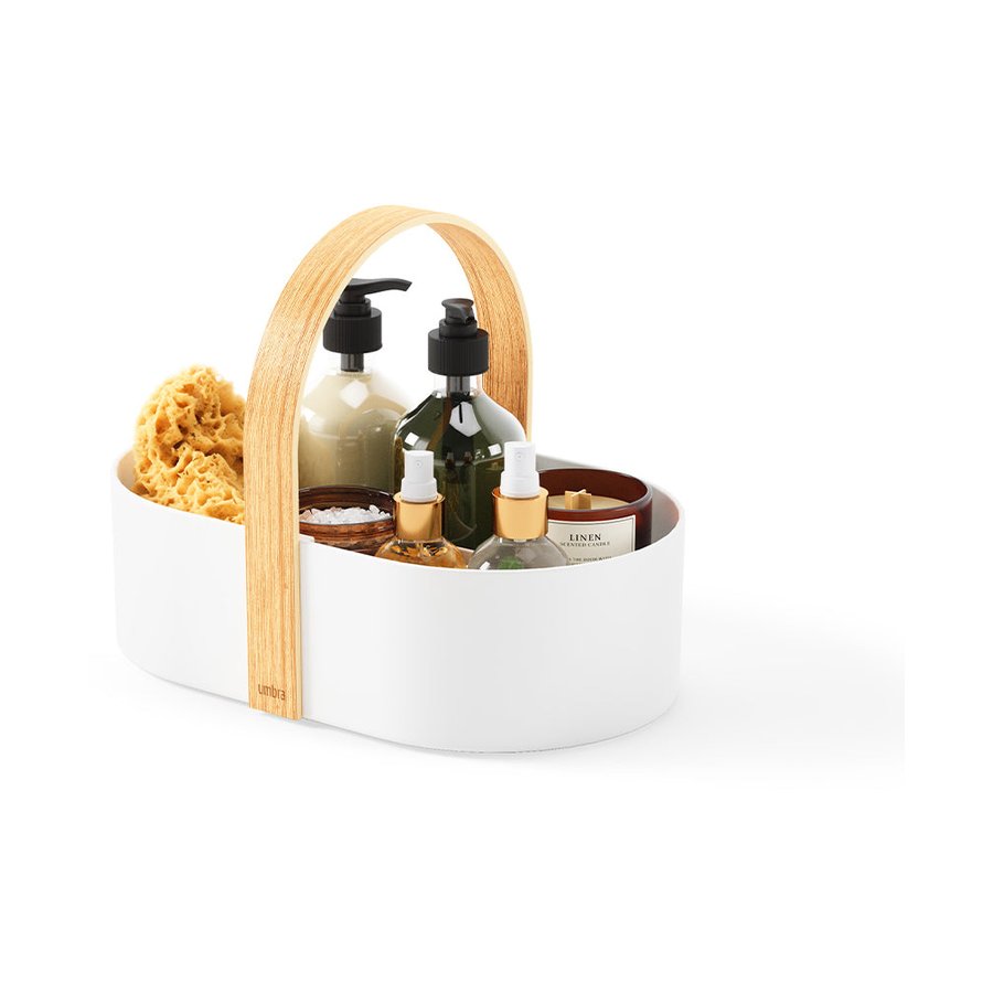 Umbra Bellwood Caddy White/Natural White/Natural