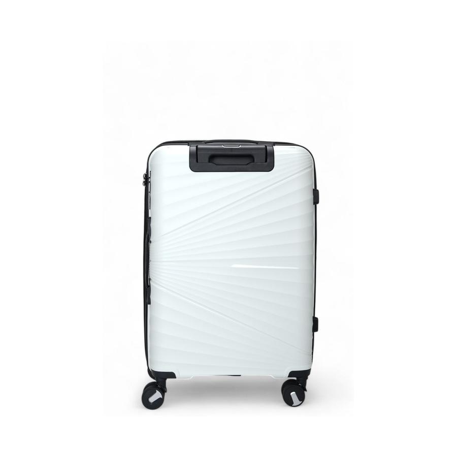 Nomad Aspire 65cm Hardside Checked Suitcase White White