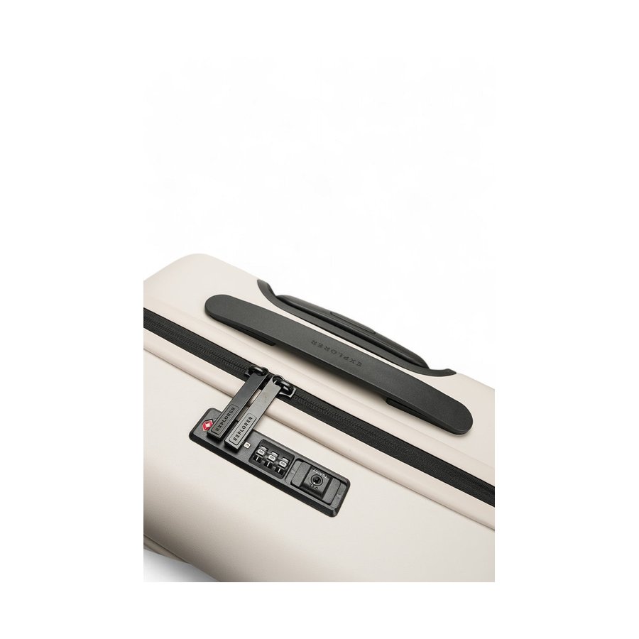 Explorer Luna-Air 55cm Front Access Hardside Carry-On Suitcase Oat Oat