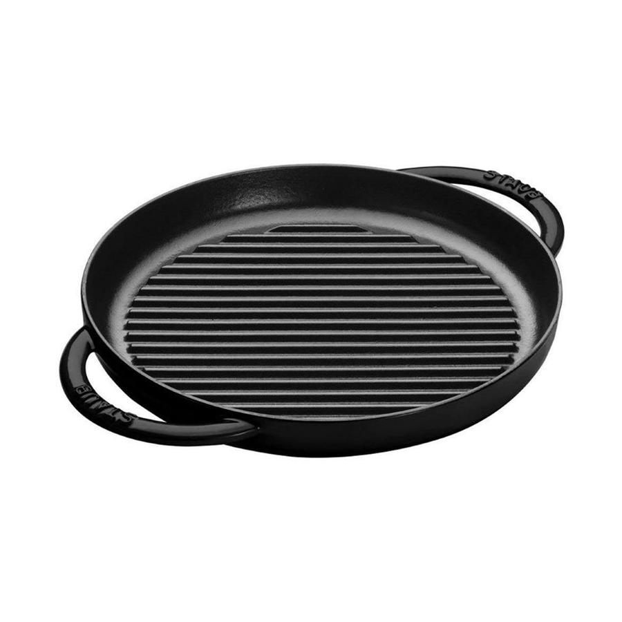 Staub 26cm Pure Grill Pan Black Black