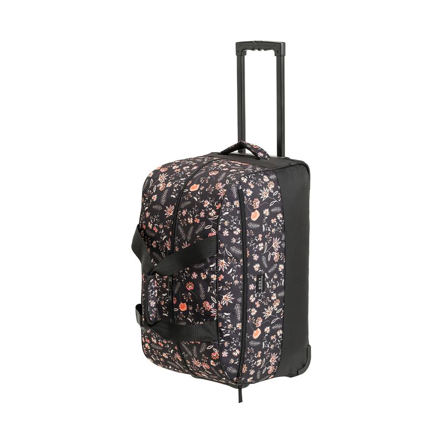 Roxy Feel It All Wheelie 66L Large Wheeled Duffle Anthracite Kerala Border Anthracite Kerala Border