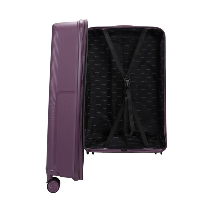 Caselite Aero 75cm Hardside Checked Suitcase Purple Purple