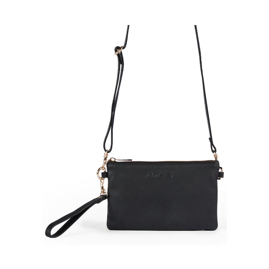 Duffle&Co Sienna Single Crossbody Bag Black Black