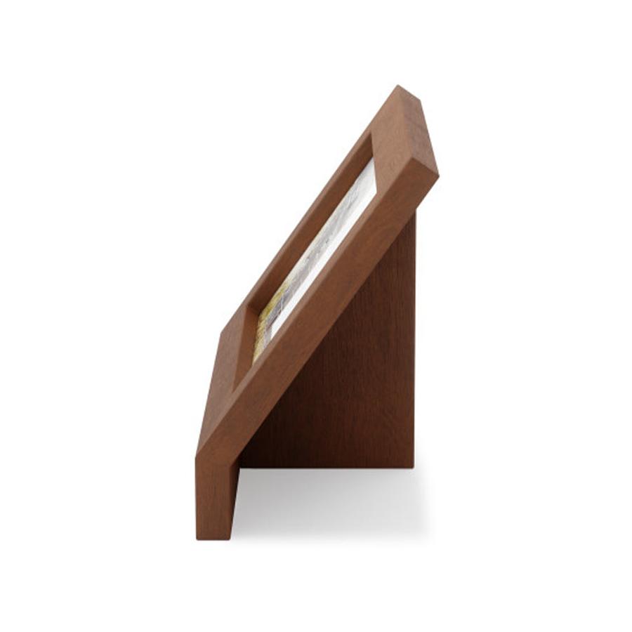 Umbra Podium Picture Frame (10cm x 15cm) Light Walnut Light Walnut