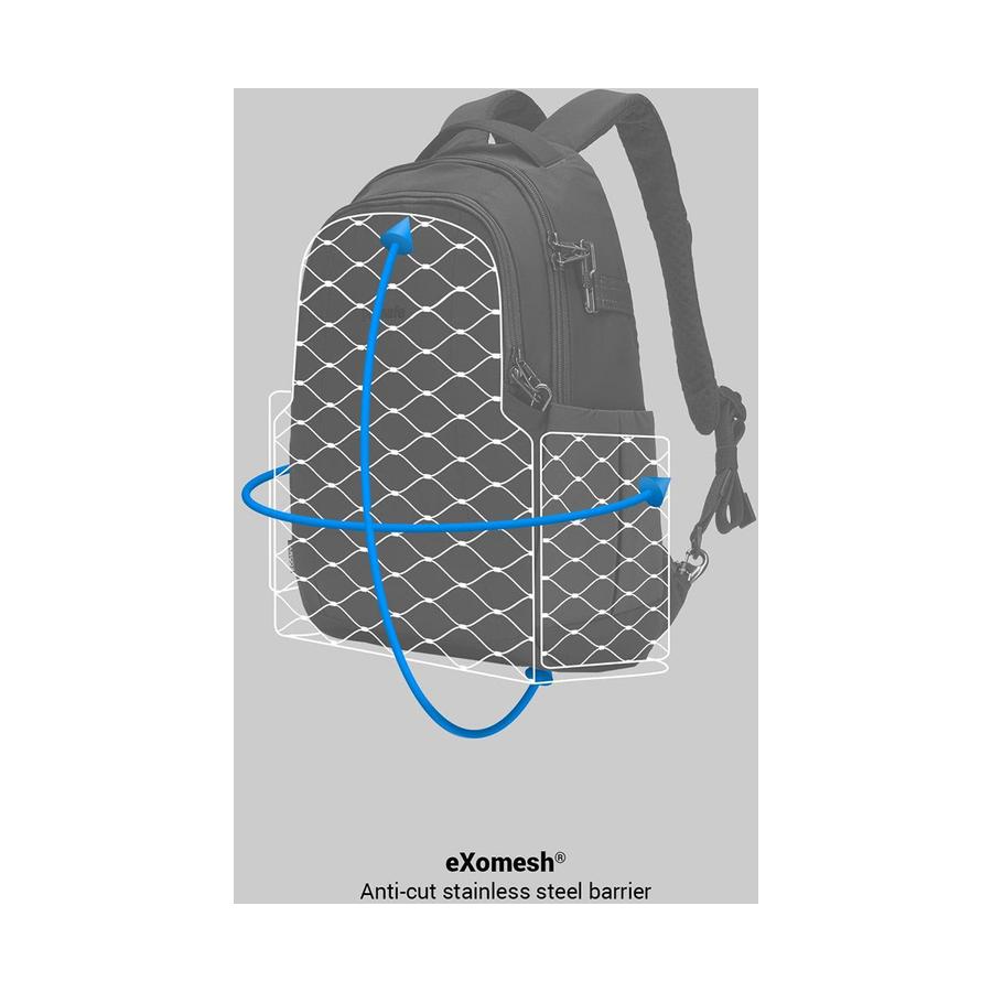 Pacsafe LS350 Anti-Theft 15L Backpack Black Black