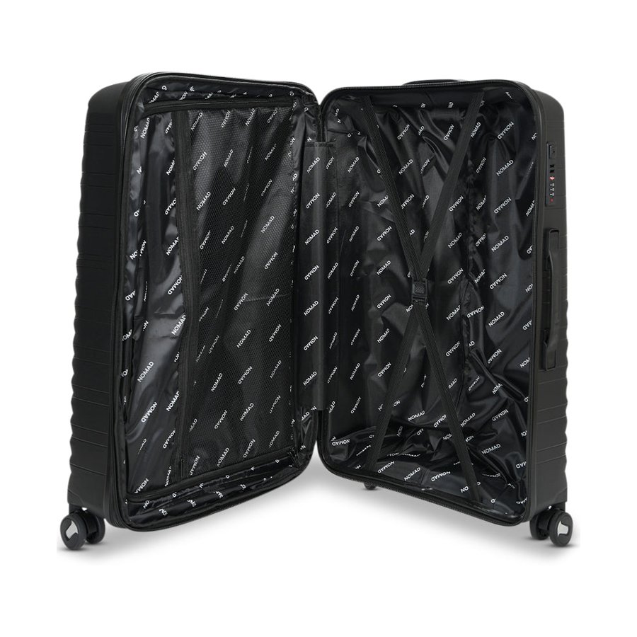 Nomad Discover 56cm, 65cm and 75cm Hardside Luggage Set Black Black
