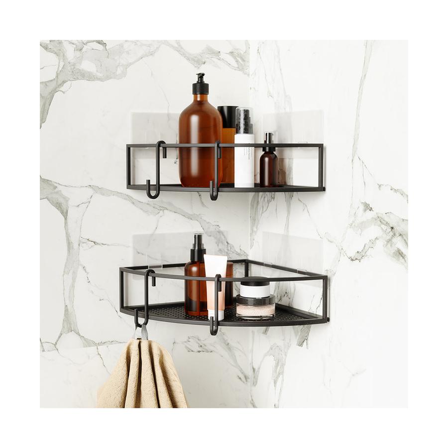 Umbra Cubiko Corner Bins (Set of 2) Black Black