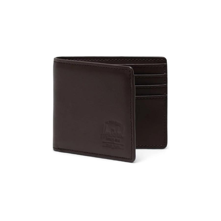 Herschel Hank Leather RFID Wallet Brown Brown