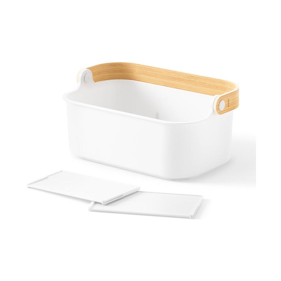 Umbra Bellwood Small Stackable Bin White/Natural White/Natural