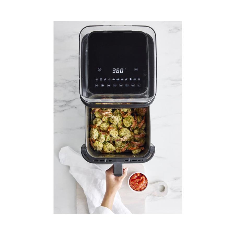 GreenPan Bistro Air Fryer with See-Thru Lid 6.6L Black Black