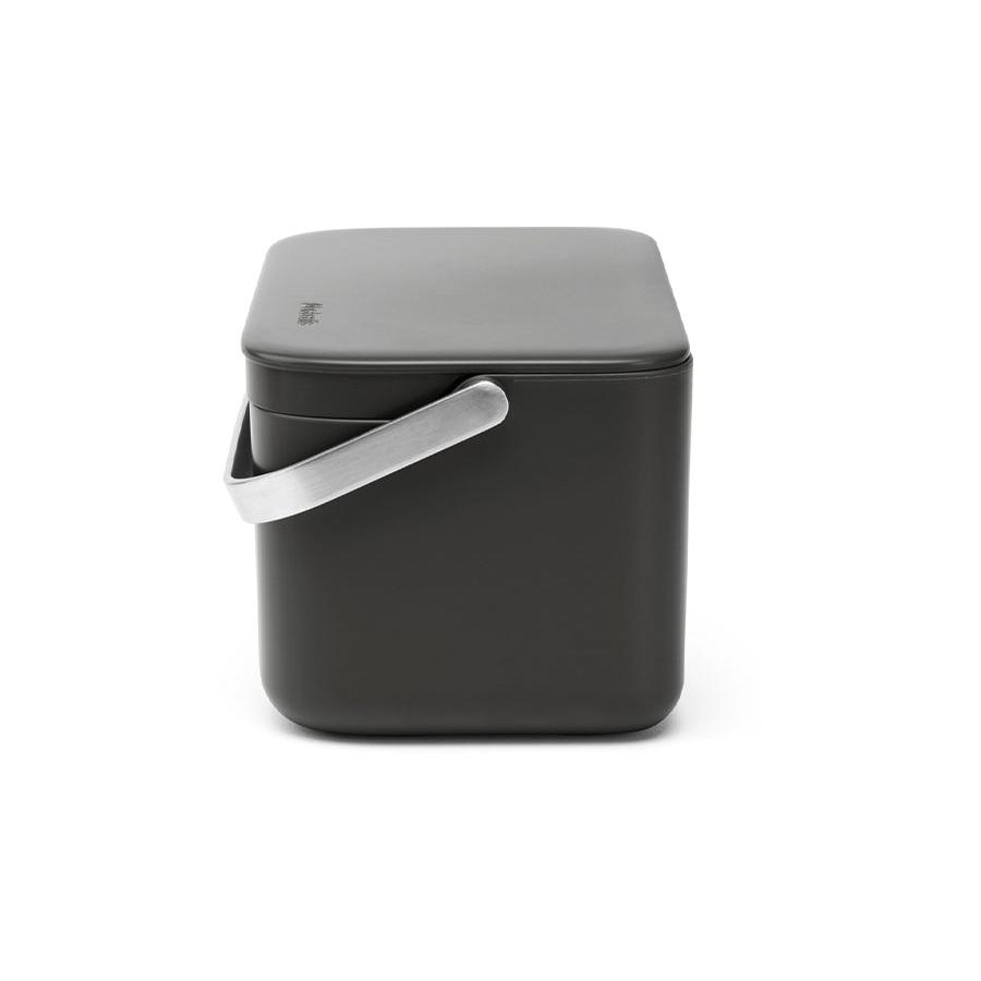 Brabantia Food Waste Caddy Dark Grey Dark Grey