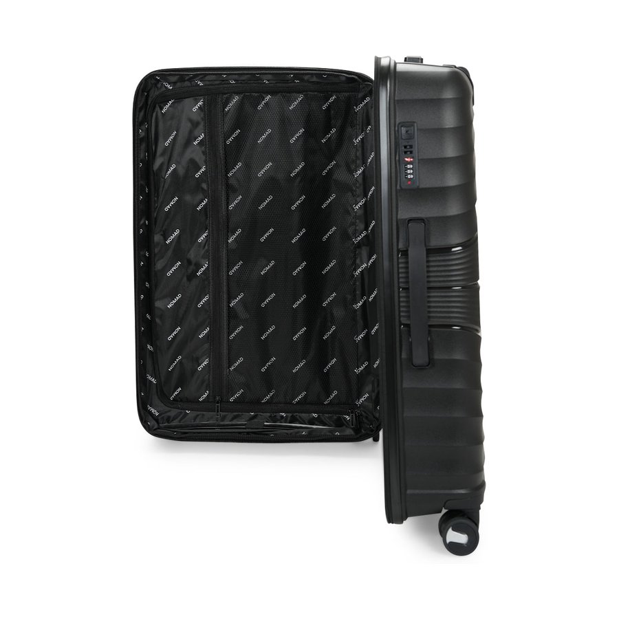 Nomad Aspire 75cm Hardside Checked Suitcase Black Black
