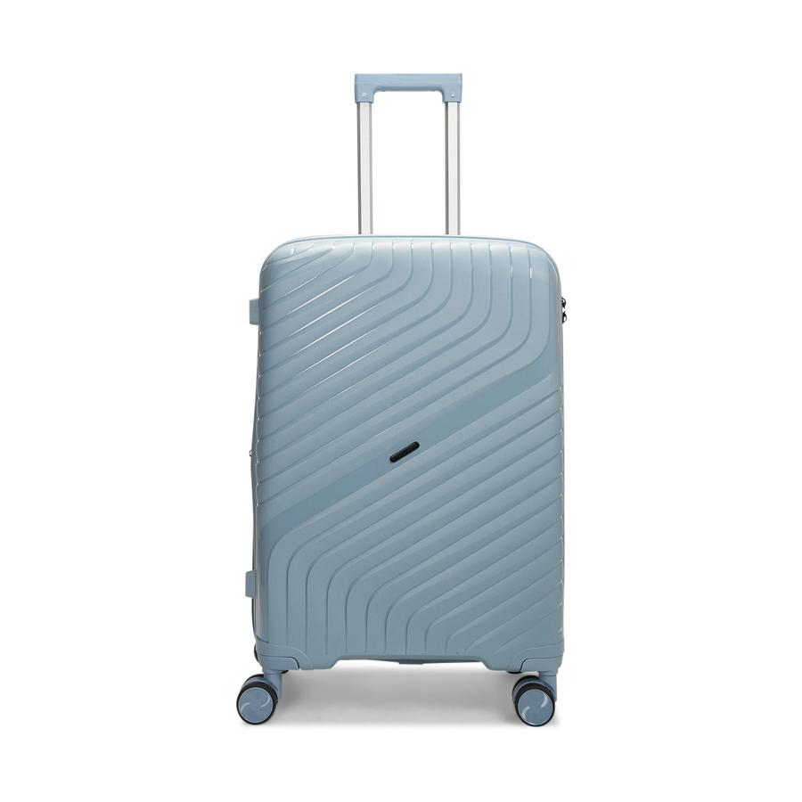 Nomad Journey 66cm Hardside Checked Suitcase Steel Blue Steel Blue