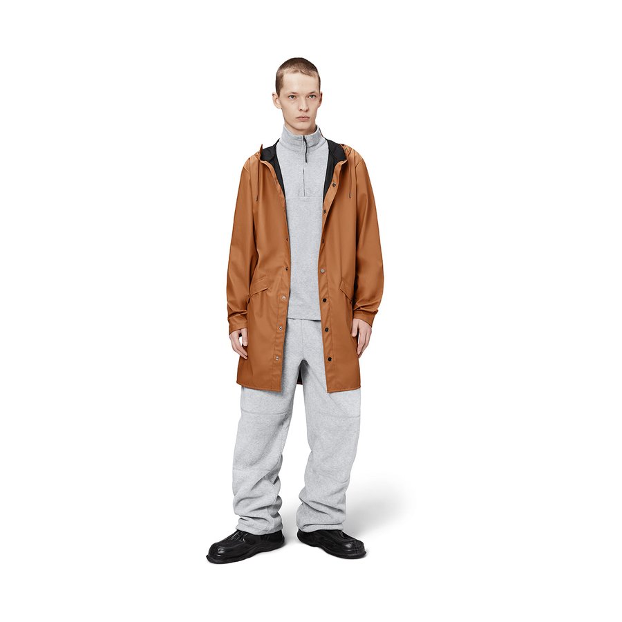 Rains Long Jacket Rust M