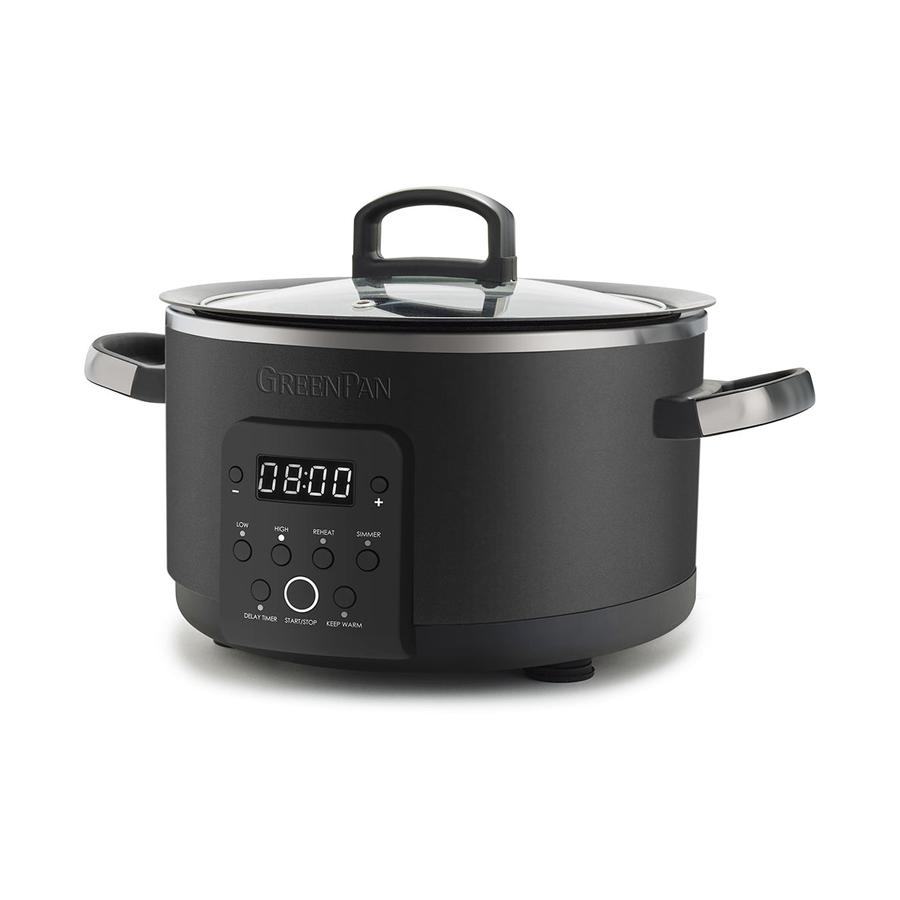 GreenPan Bistro Slow Cooker 3.7L Black Black