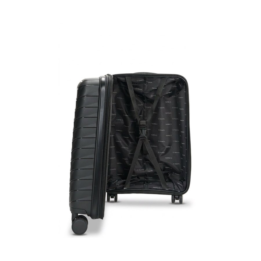 Caselite Expedition 56cm Hardside Carry-On Suitcase Black Black