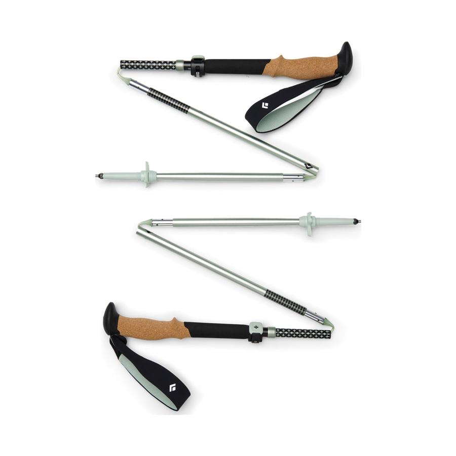 Black Diamond Pursuit FLZ Trekking Poles (Small/Medium) Black/Foam Green Black/Foam Green